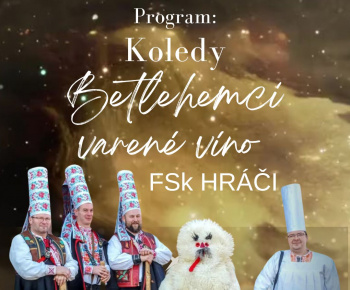 Zapálenie 4. adventnej sviece dňa 22. 12. 2024 pre obecným úradom v Hrachove